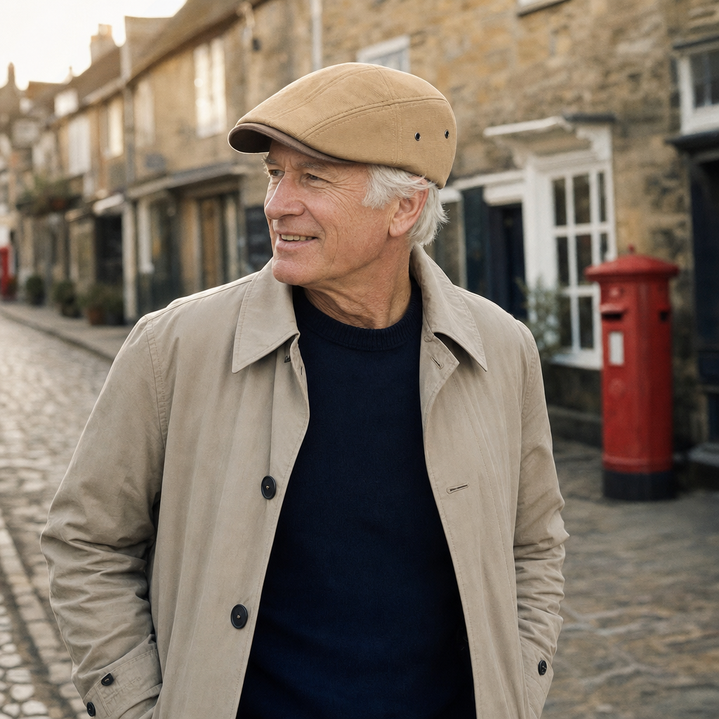 Flat cap in cotton — CRICKHOWELL