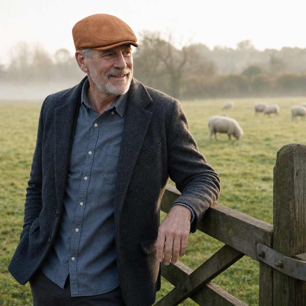 Flat cap in suede — MILLOM