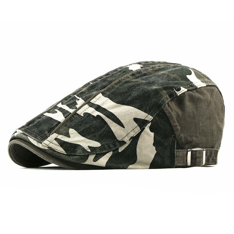 Camouflage driver cap in cotton — KESWICK