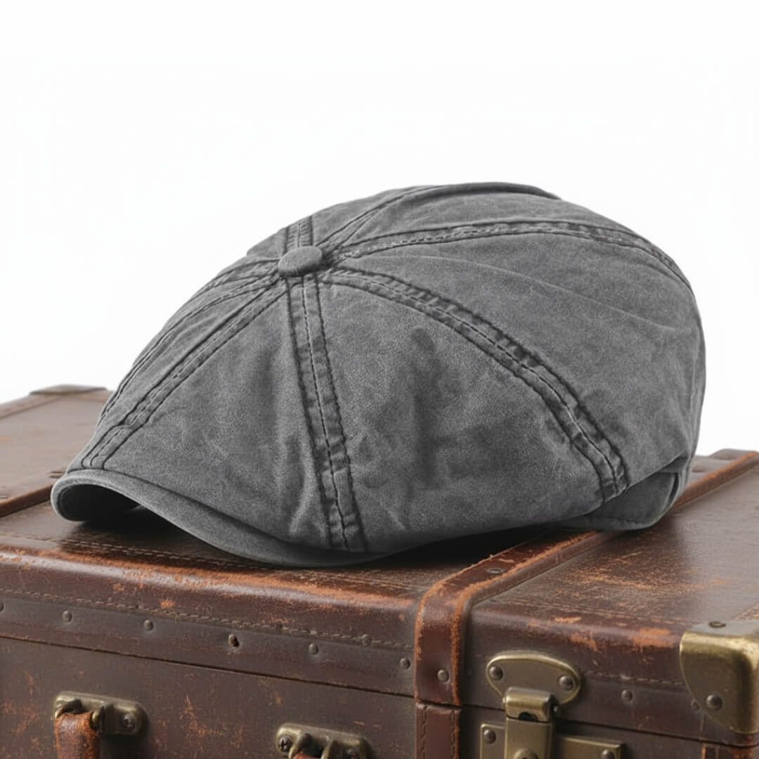 Newsboy cap in cotton — RICHMOND