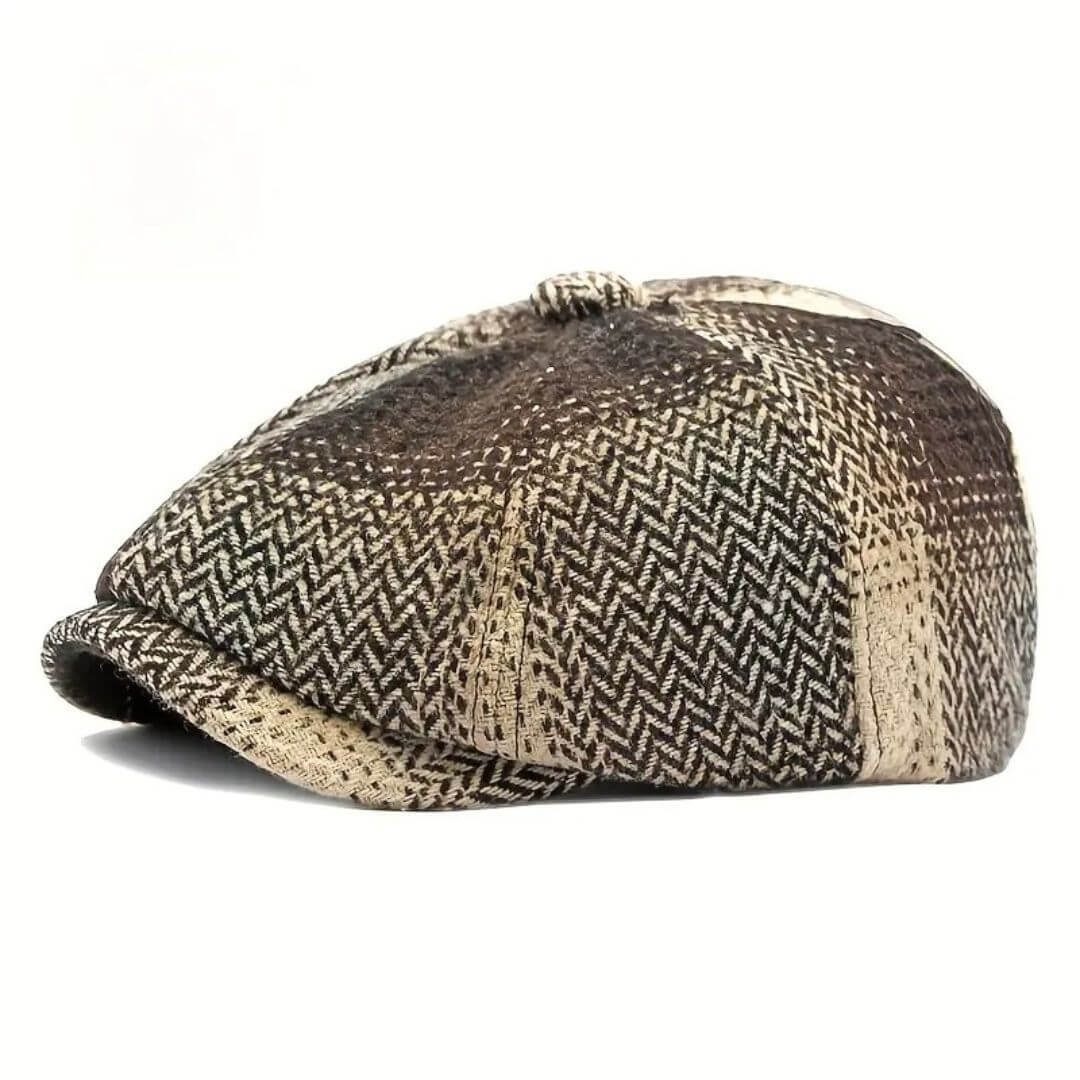 Newsboy cap in a wool blend — RIPON