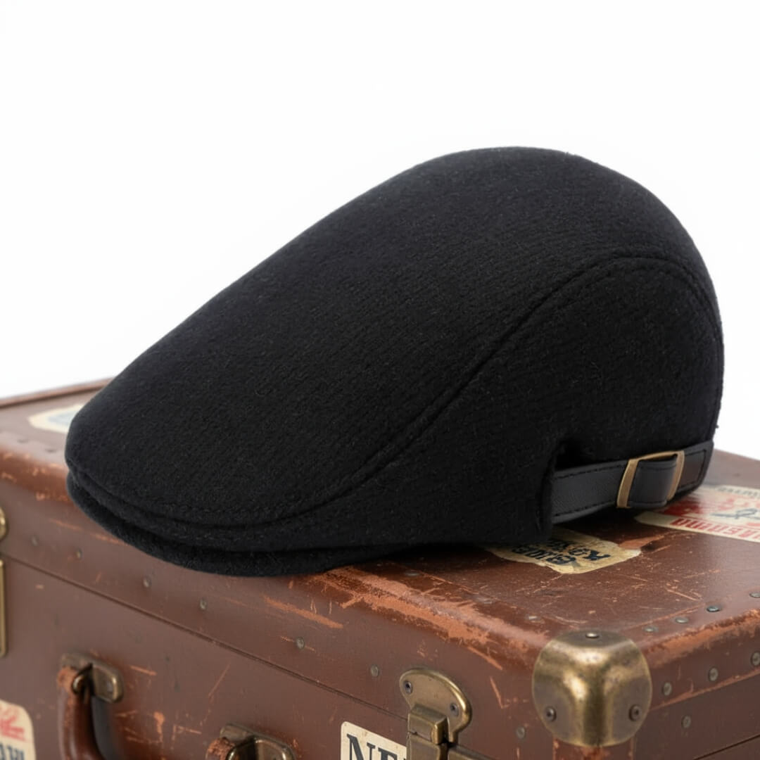 Flat cap in a wool blend — LEYBURN