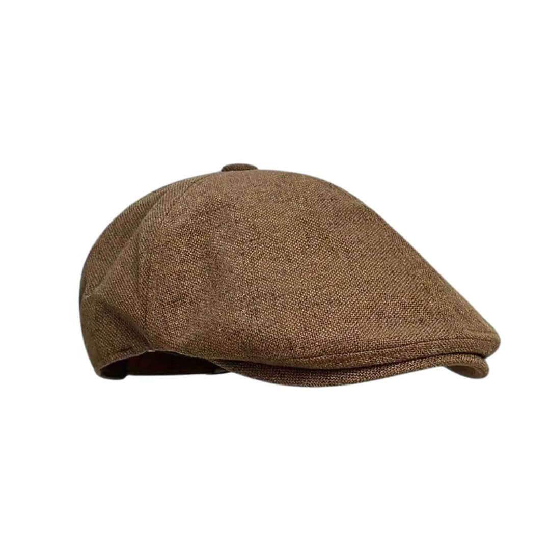 Flat cap in a linen blend — FAIRFORD