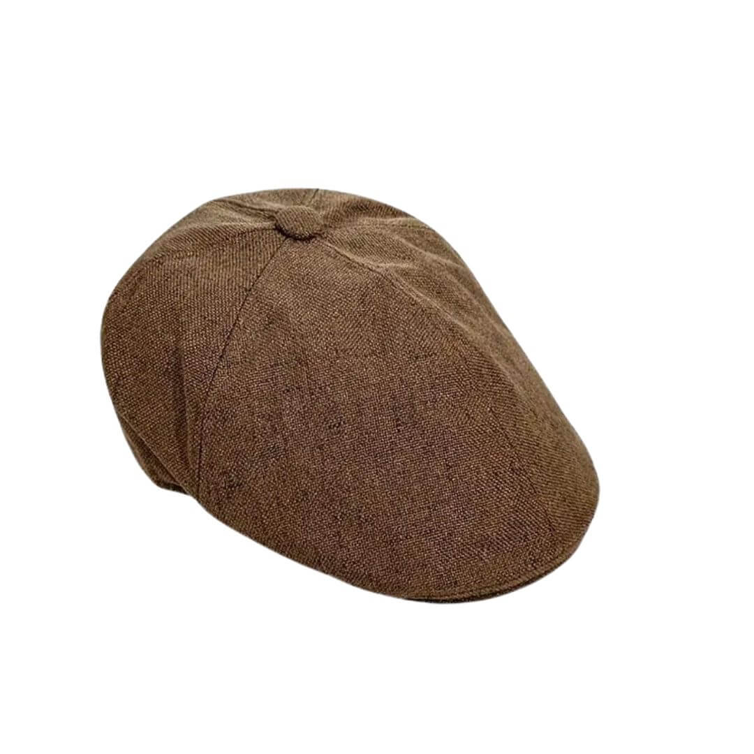 Flat cap in a linen blend — FAIRFORD