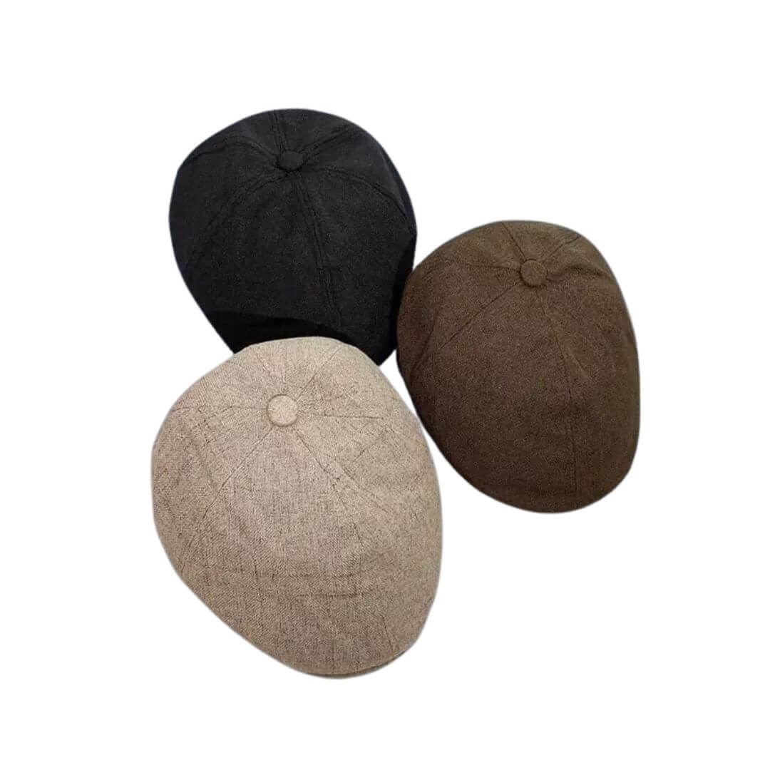 Flat cap in a linen blend — FAIRFORD