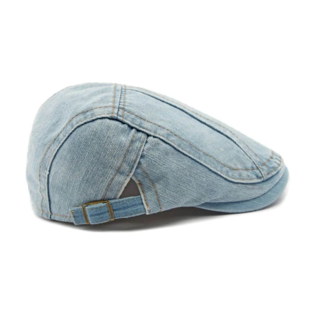 Flat cap in denim — MONTGOMERY