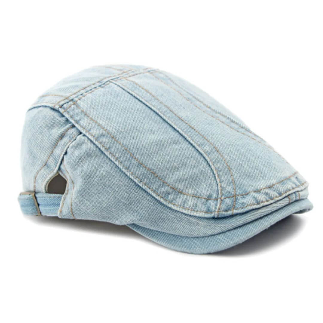 Flat cap in denim — MONTGOMERY