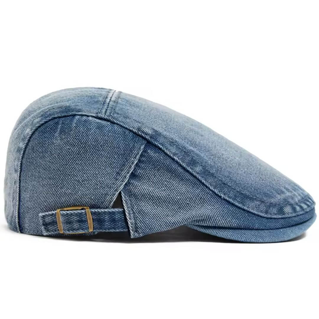 Flat cap in denim — MORPETH