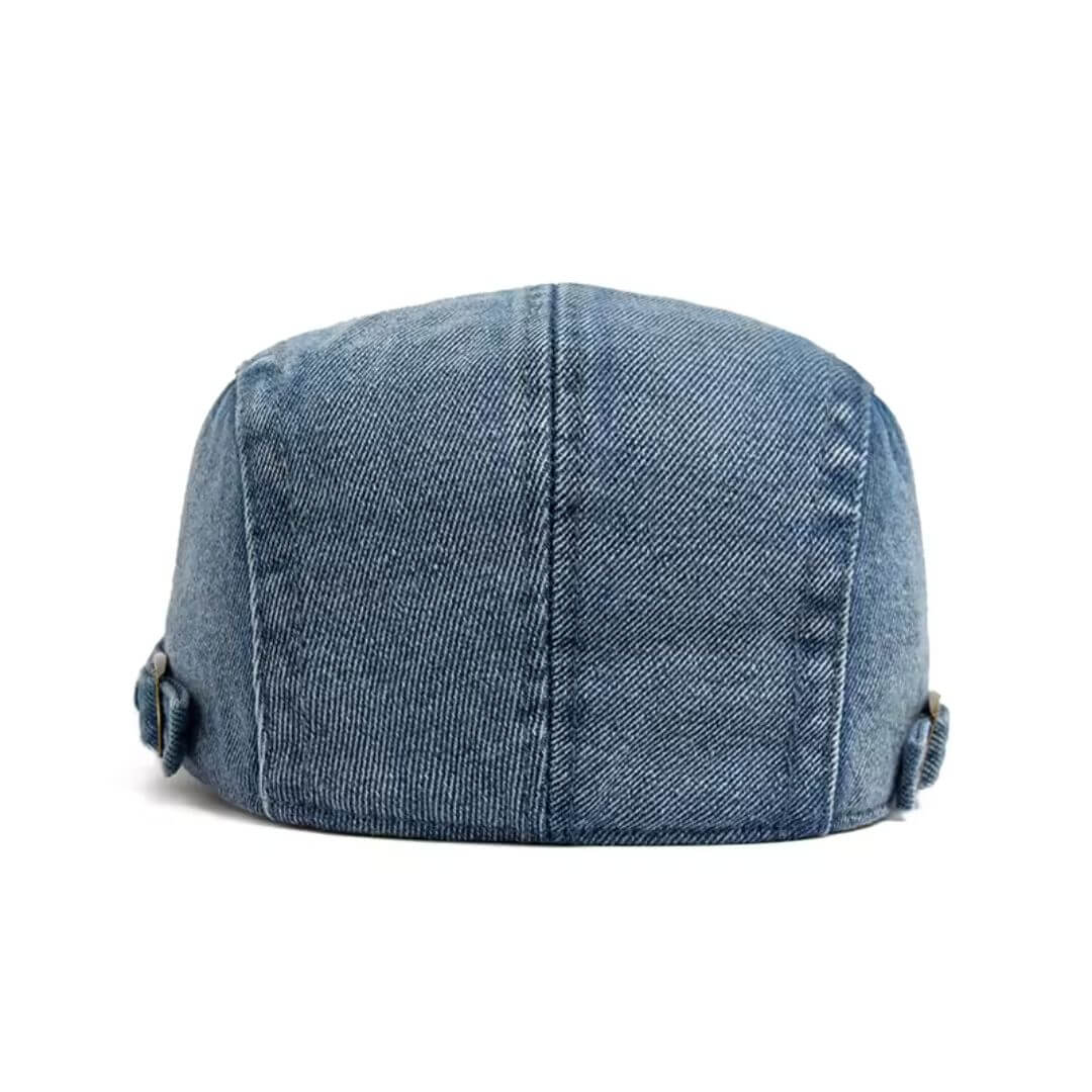 Flat cap in denim — MORPETH