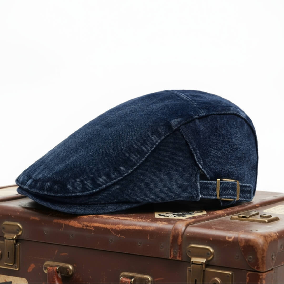 Flat cap in denim — MORPETH