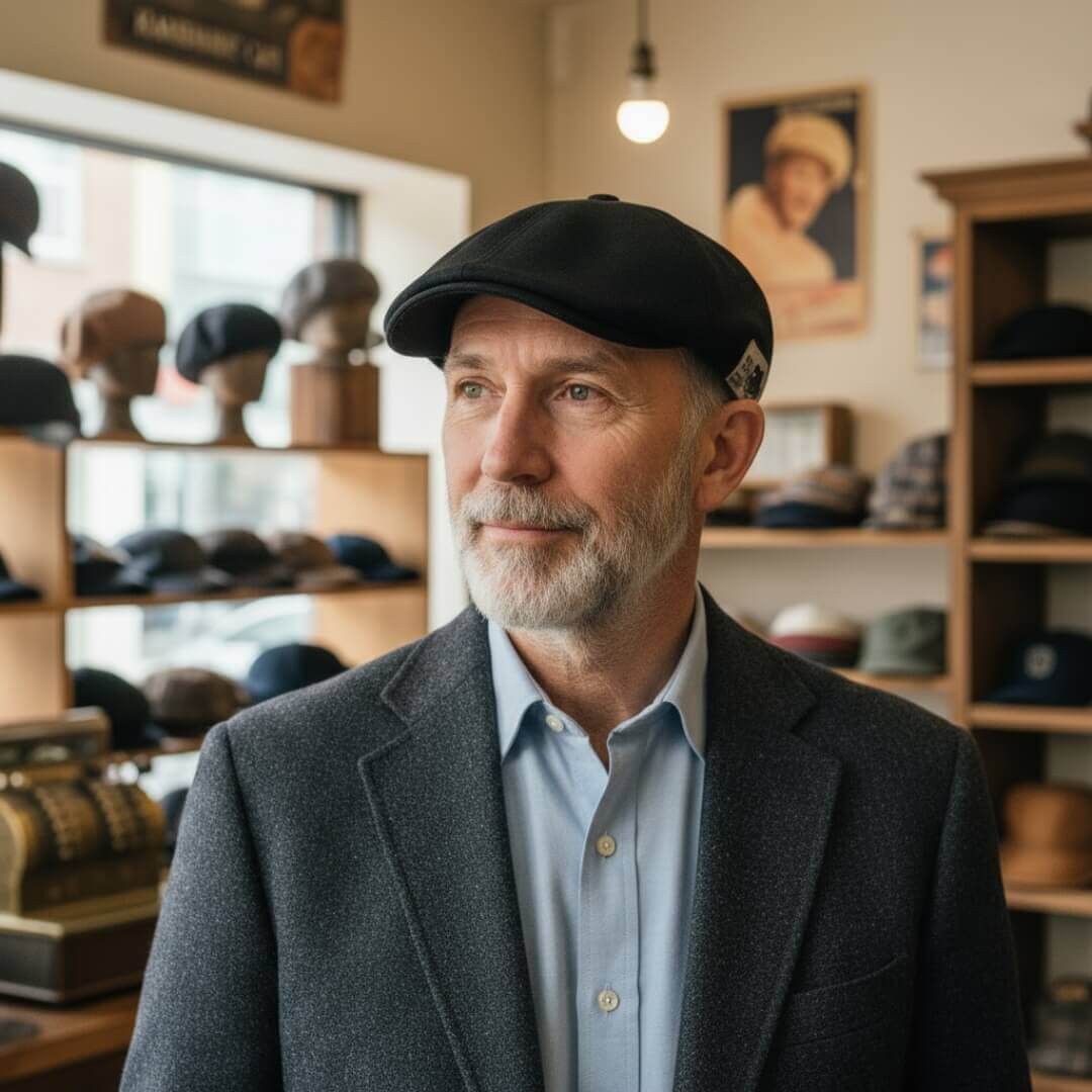 Flat cap in cotton — BIGGAR