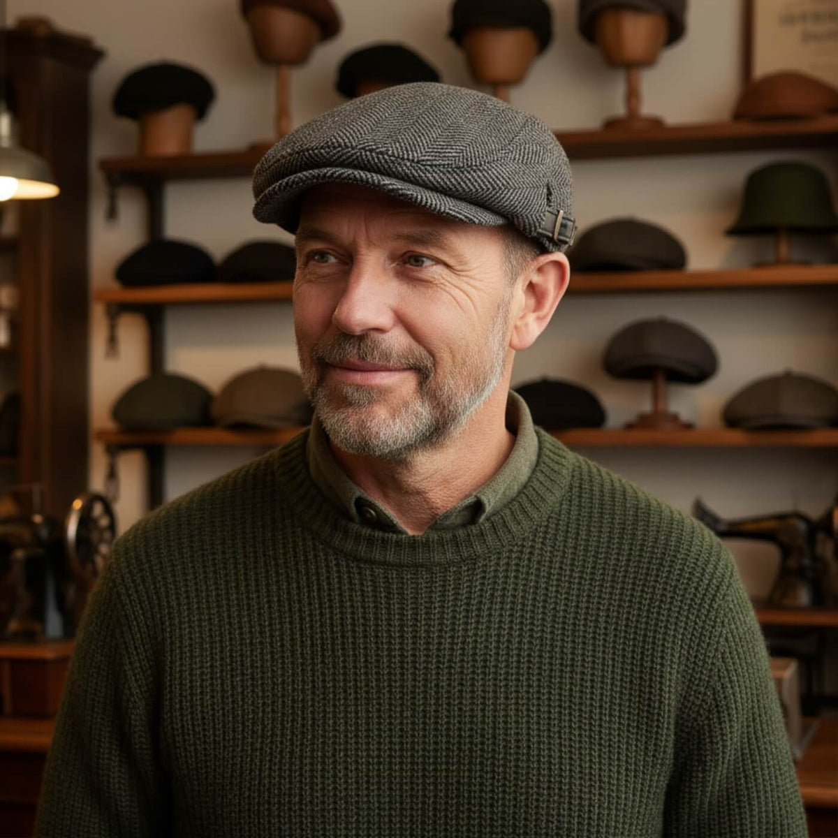Flat cap in wool — SKIPTON