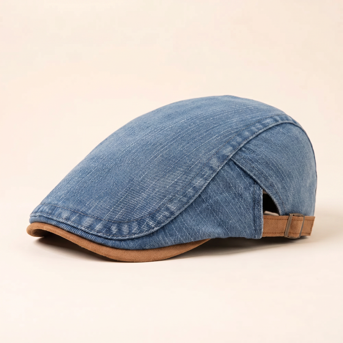 Flat cap in denim — FOWEY