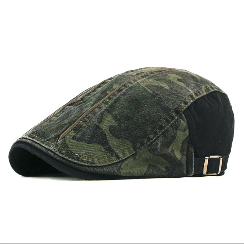 Camouflage driver cap in cotton — DORNOCH