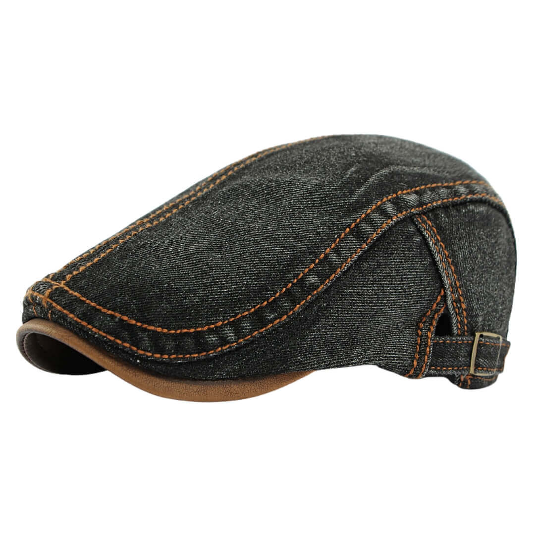 Flat cap in denim — CONWY