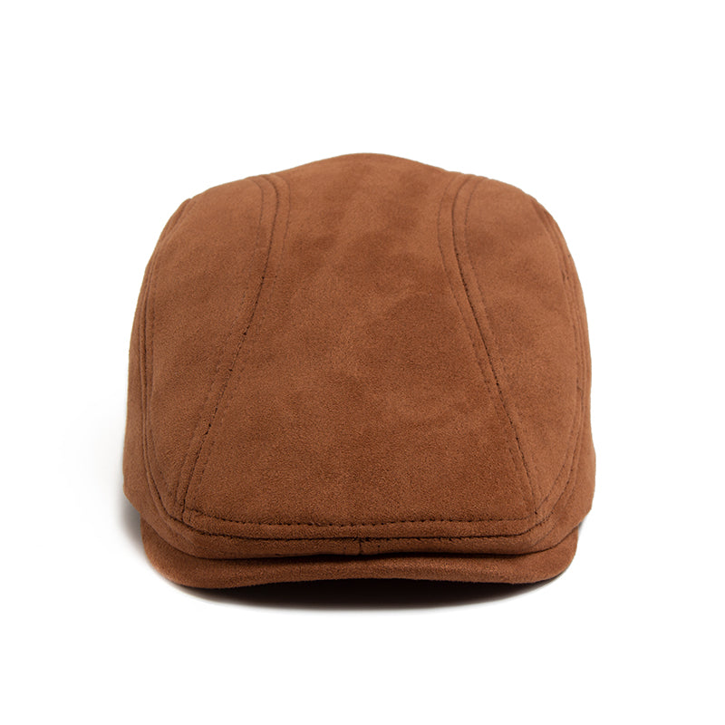 Flat cap in suede — AMBLESIDE