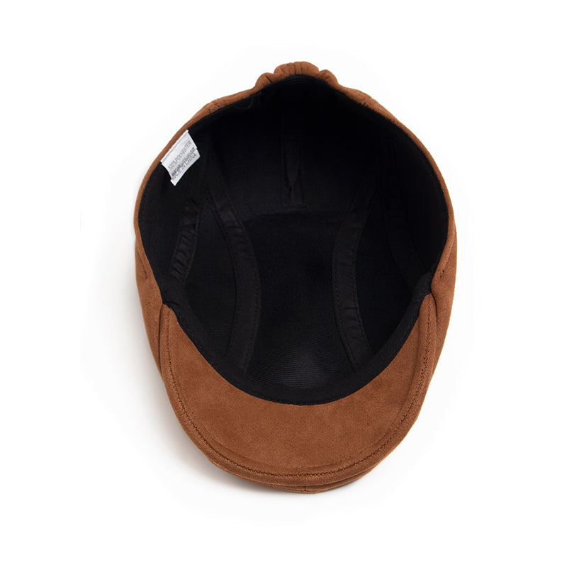 Flat cap in suede — AMBLESIDE
