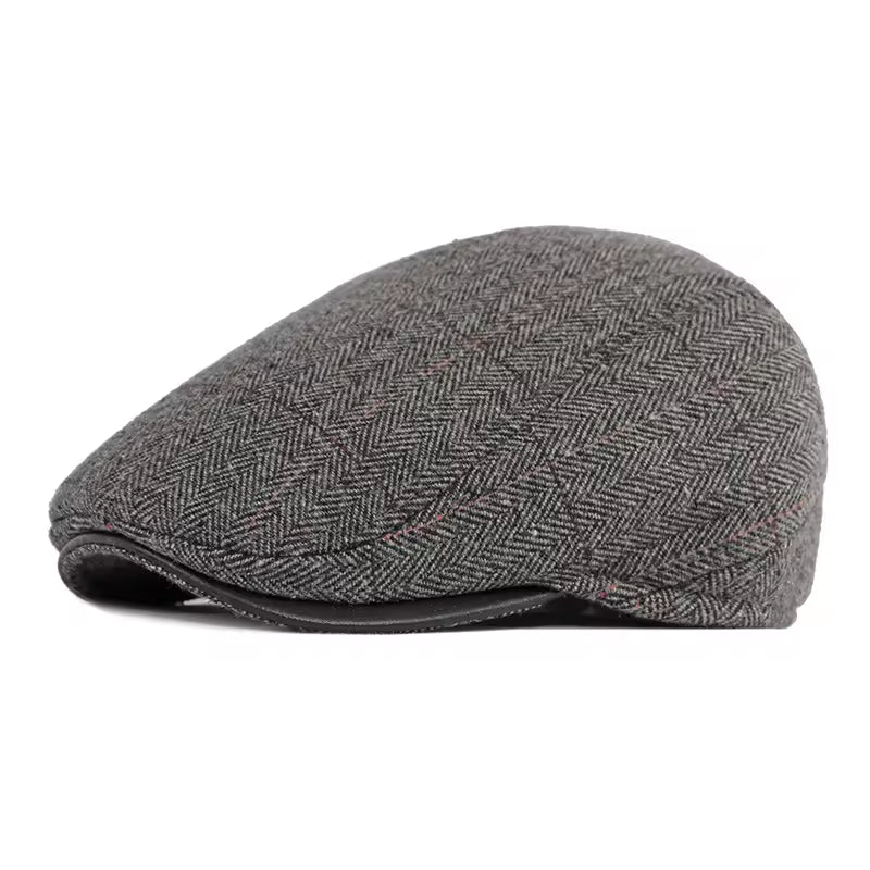 Driver cap with ear flaps in wool — LOSTWITHIEL