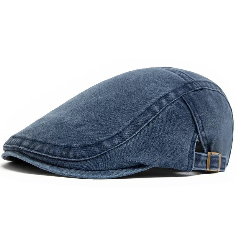 Flat cap in denim — BRECON