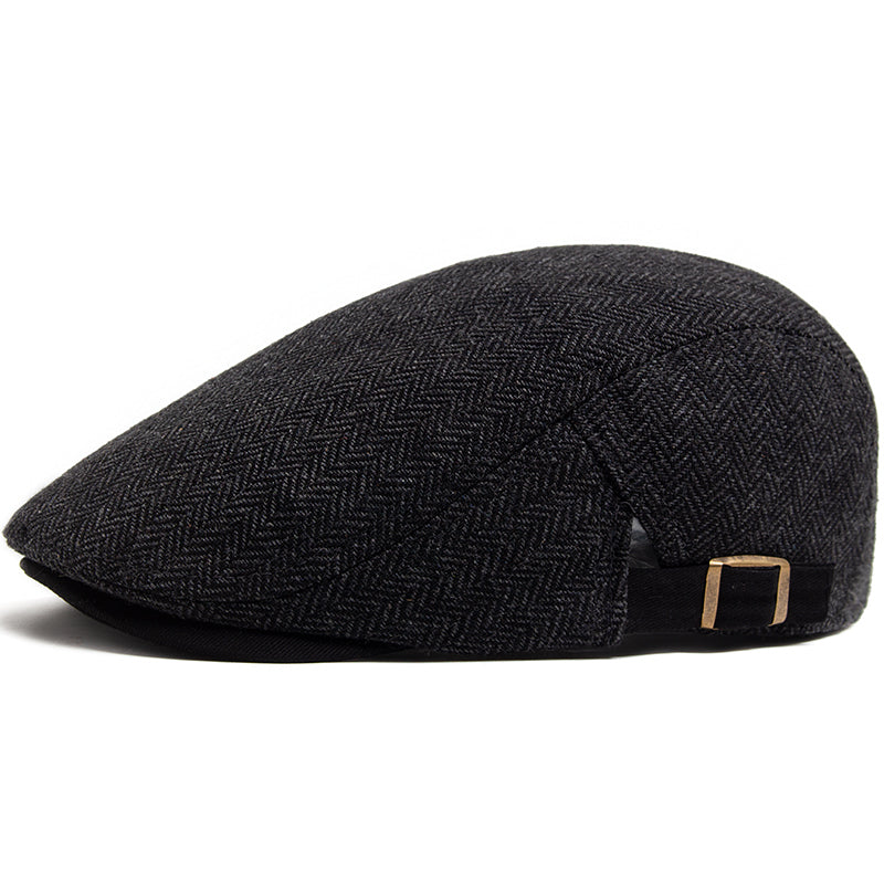 Herringbone driver cap in wool — DISS