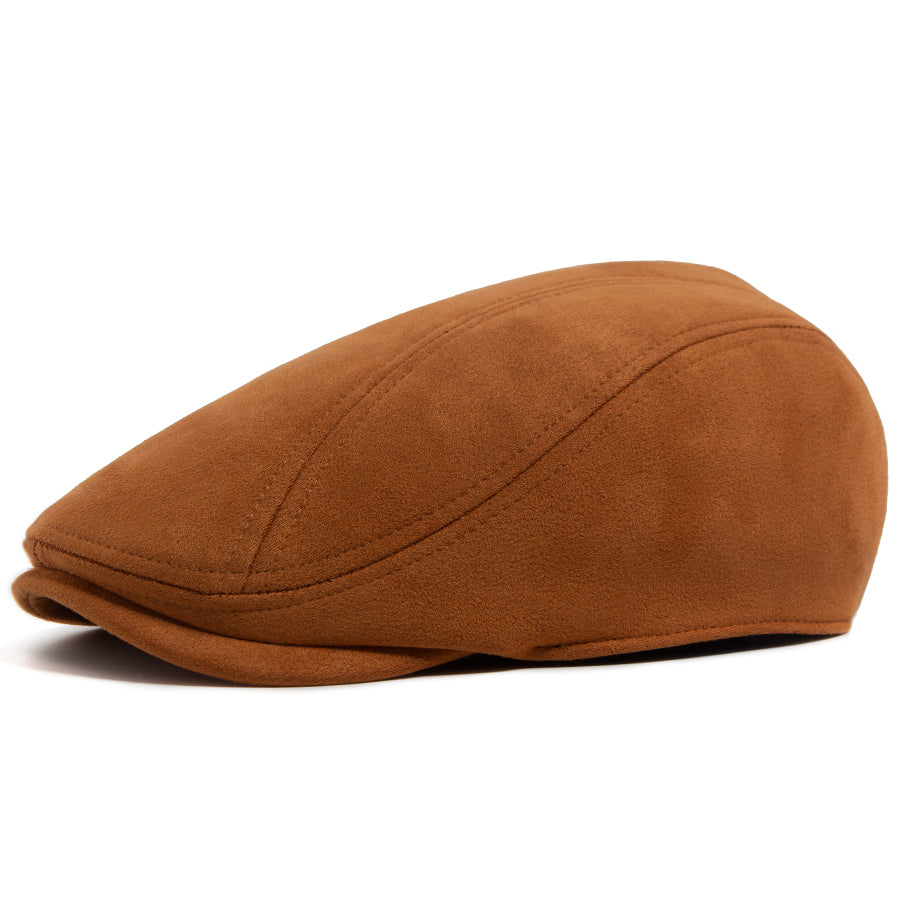 Flat cap in suede — AMBLESIDE