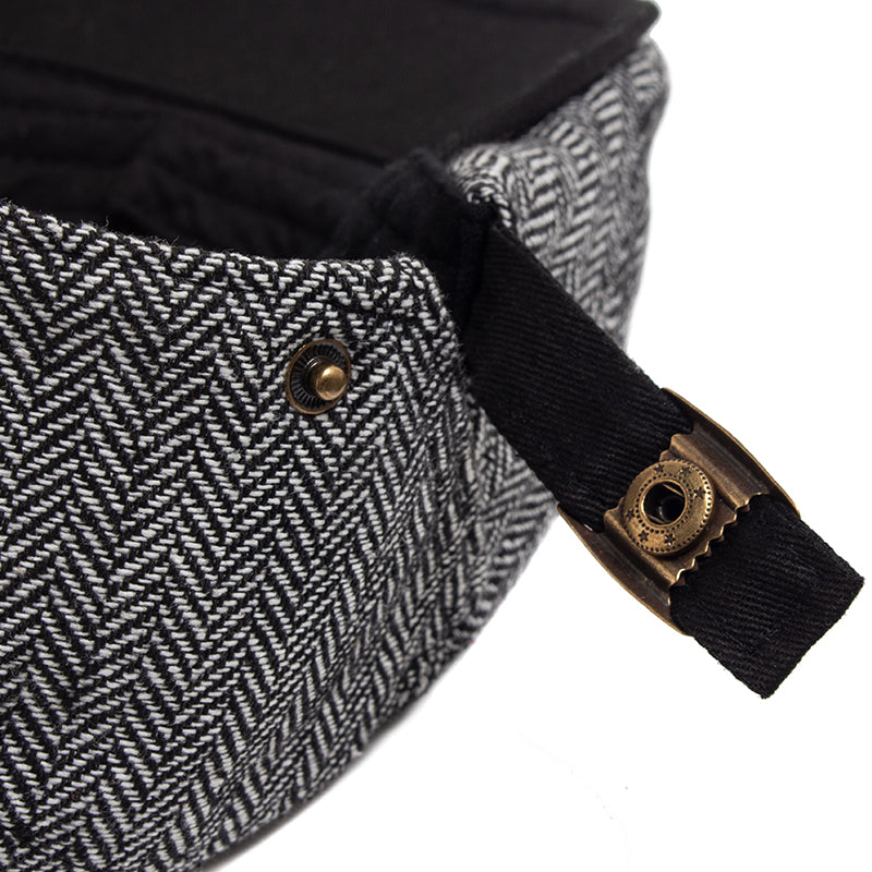 Herringbone driver cap in wool — DISS