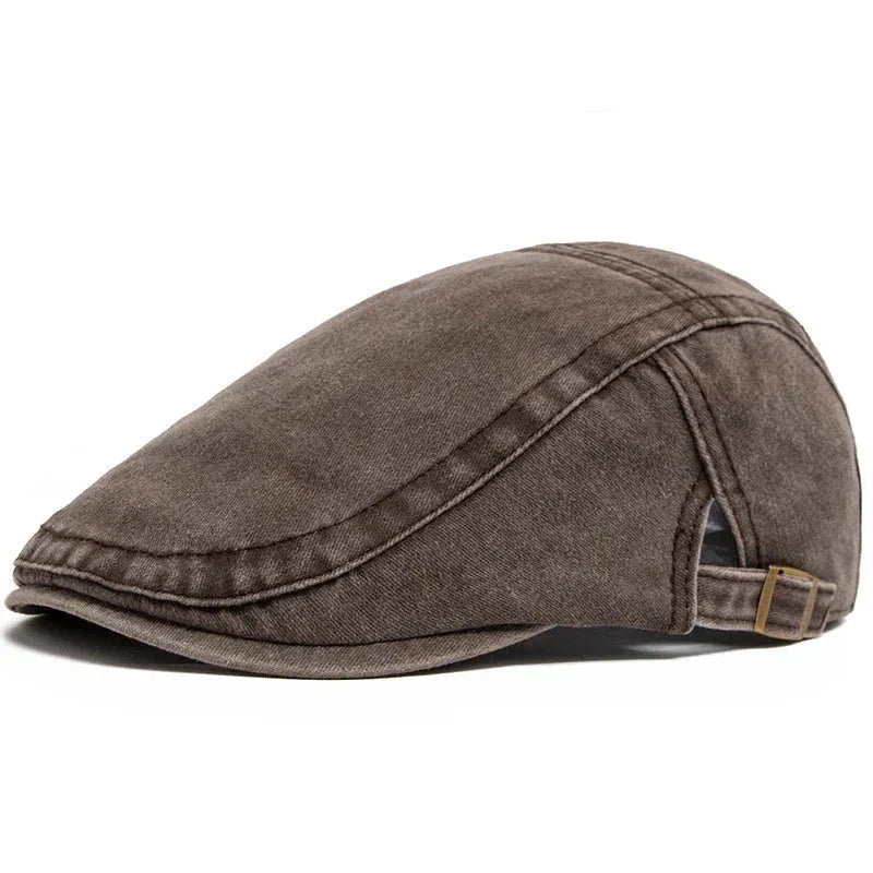 Flat cap in denim — BRECON
