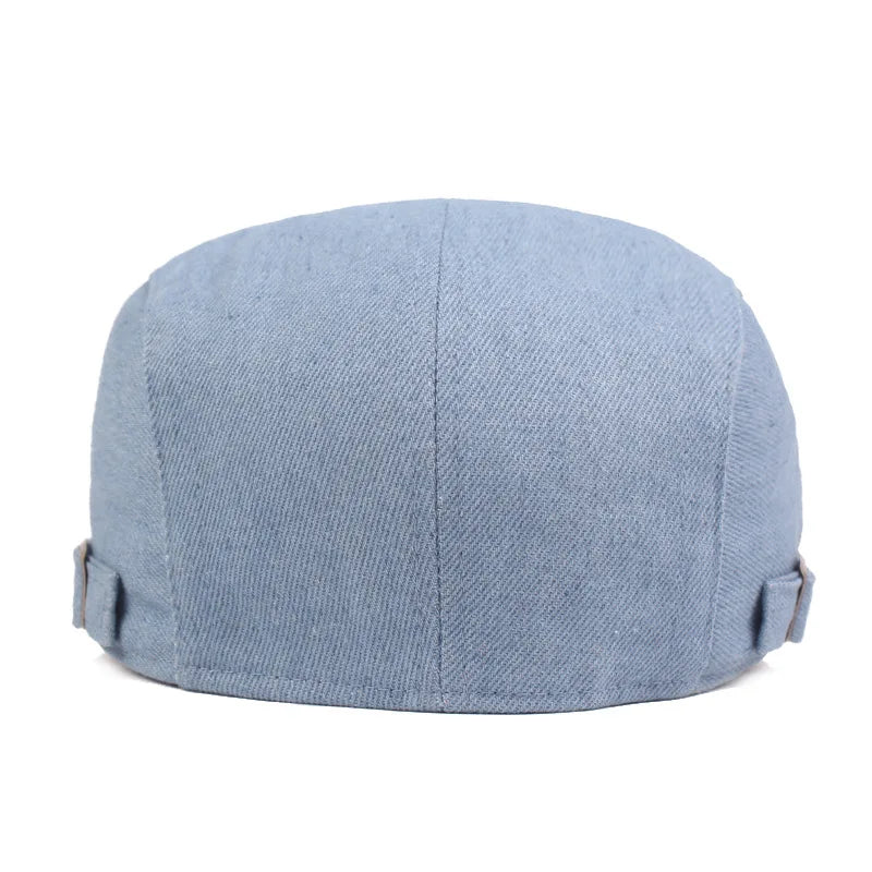 Flat cap in denim — BERWICK