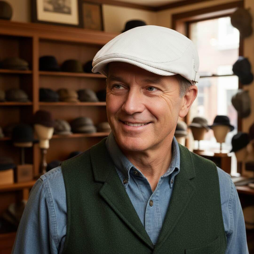 Flat cap in corduroy — CRIEFF