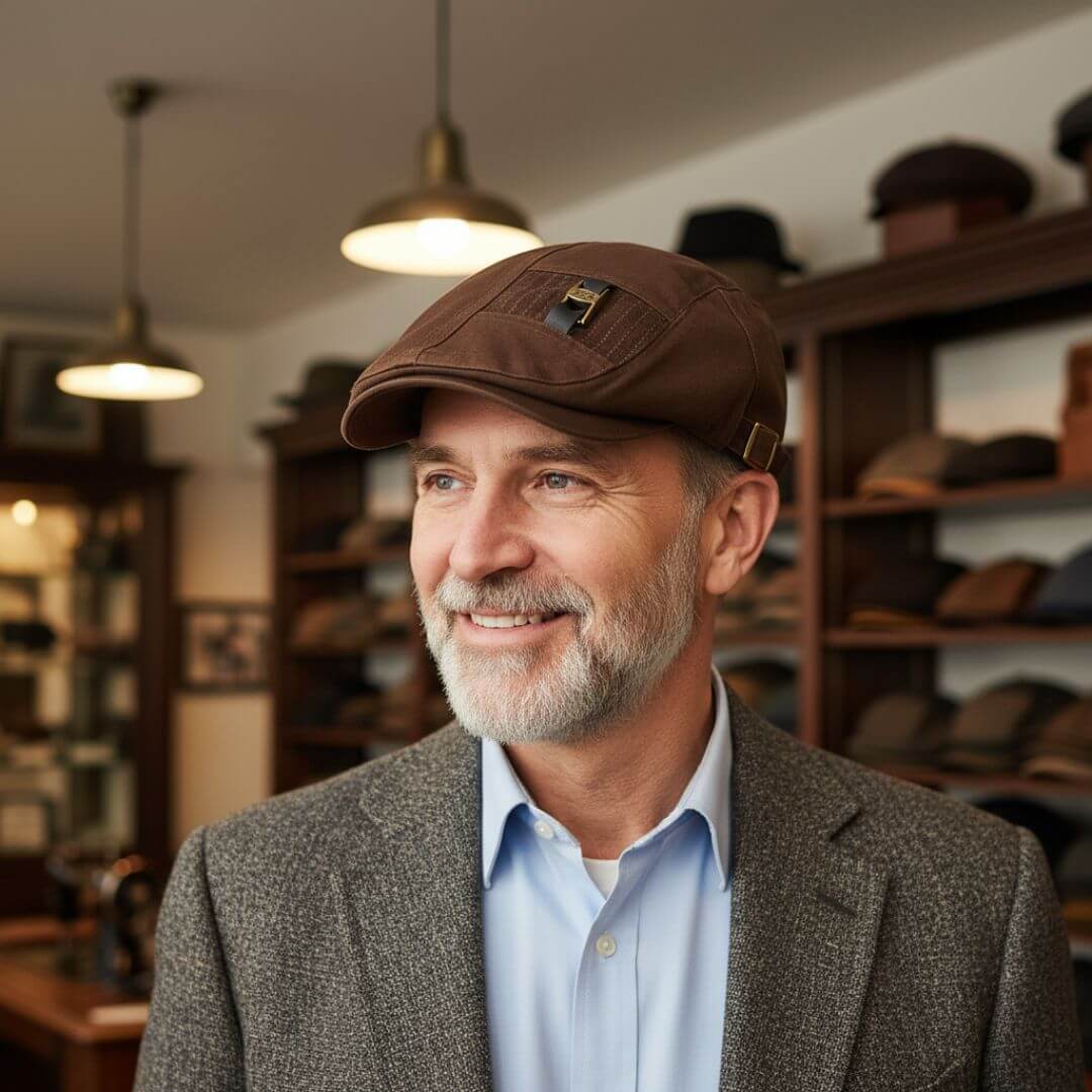 Flat cap in cotton — FILEY