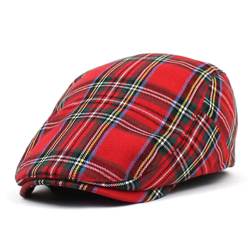 Check flat cap in a wool blend — ASHBURTON