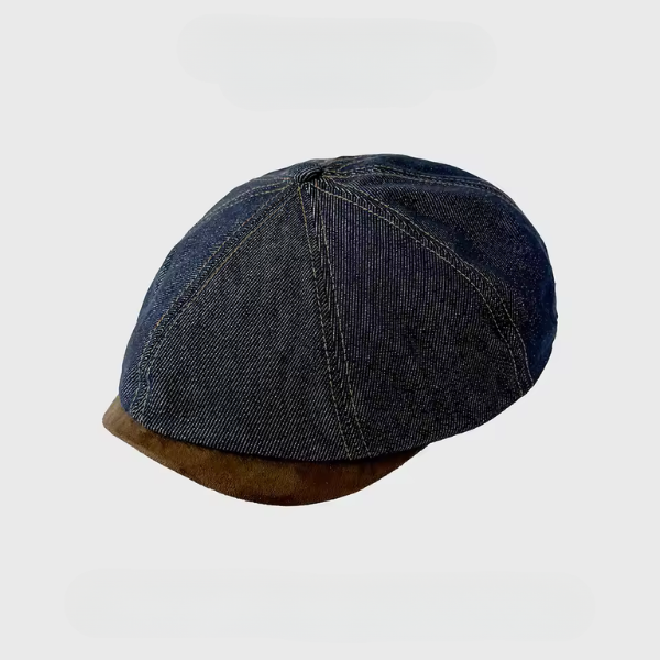 Flat cap in denim — HELMSLEY