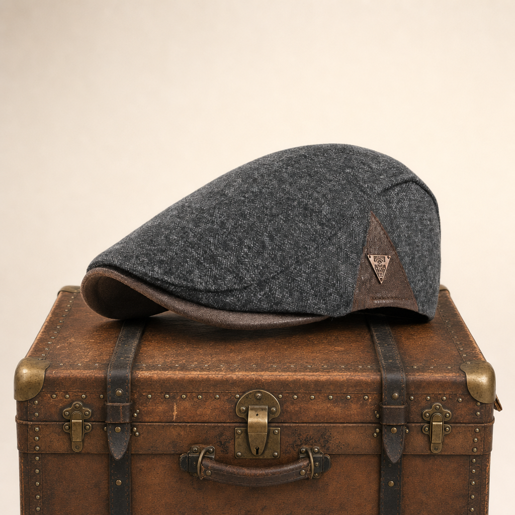 Flat cap in cotton — BOROUGHBRIDGE