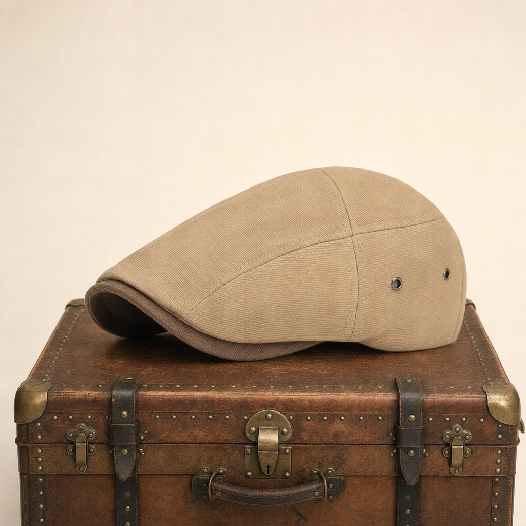 Flat cap in cotton — CRICKHOWELL