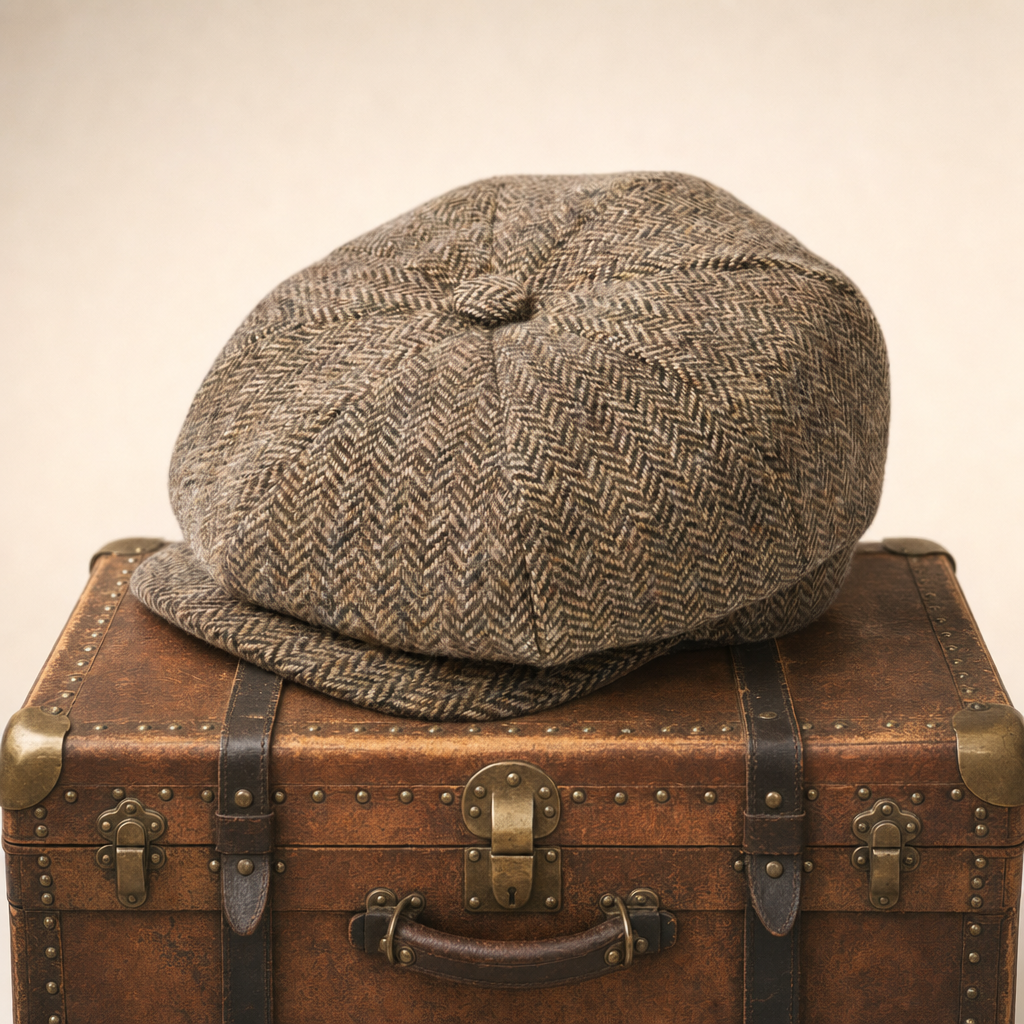 Flat cap in wool — BROMYARD