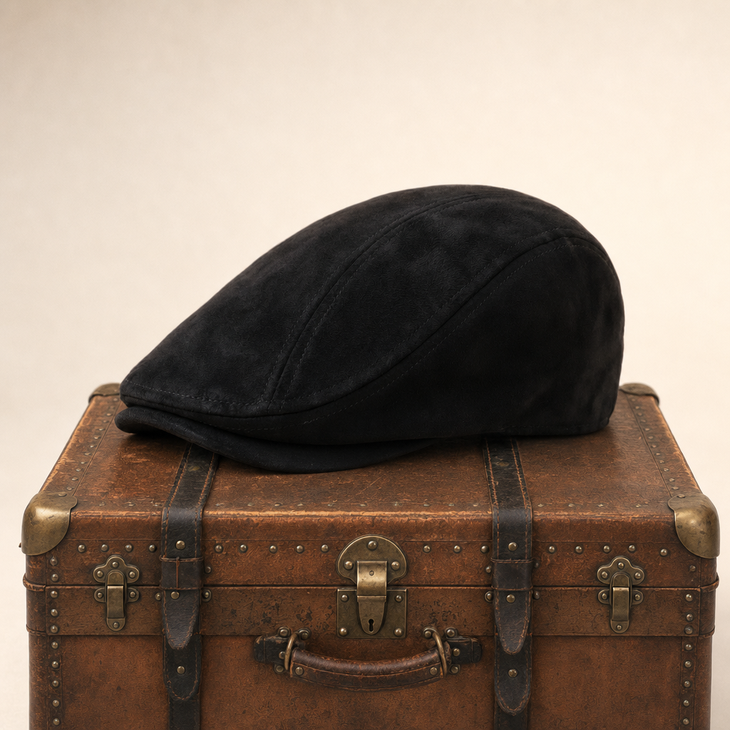 Flat cap in suede — MILLOM