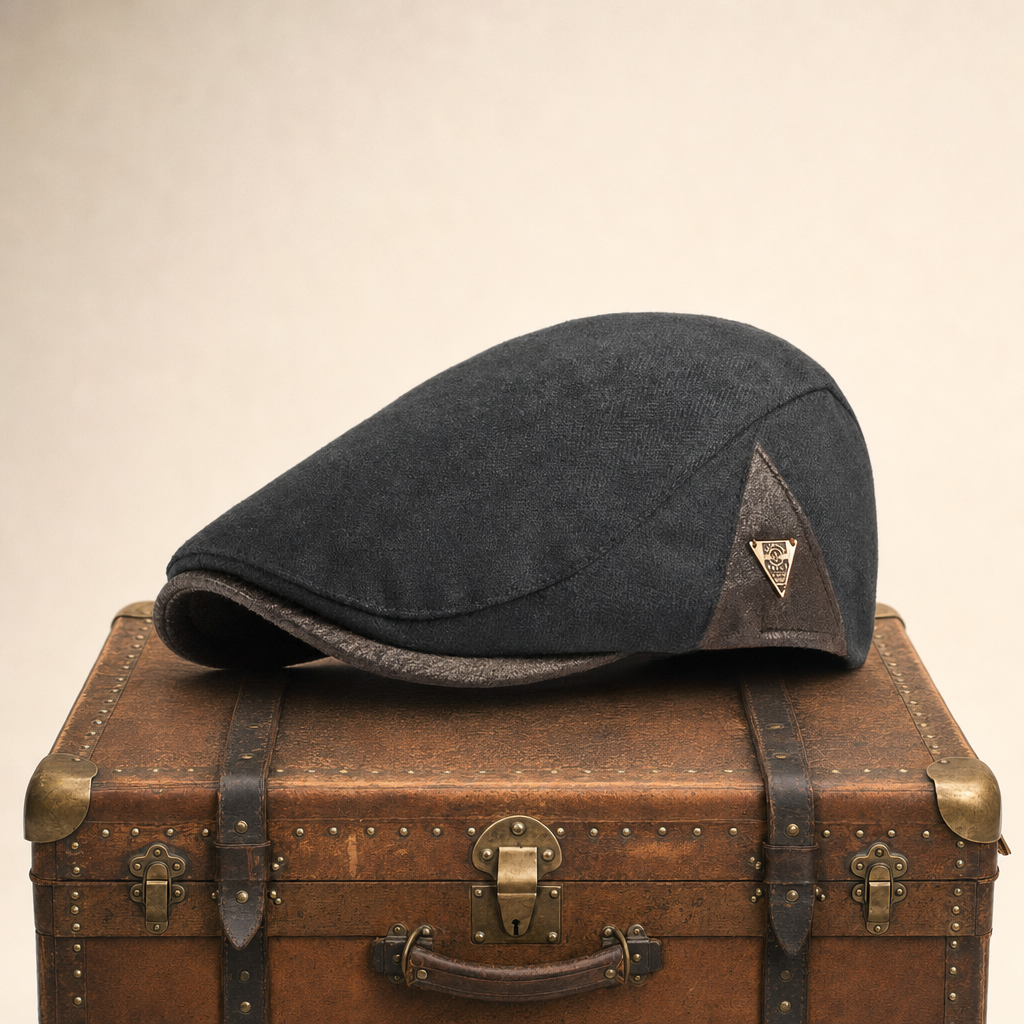 Flat cap in cotton — BOROUGHBRIDGE