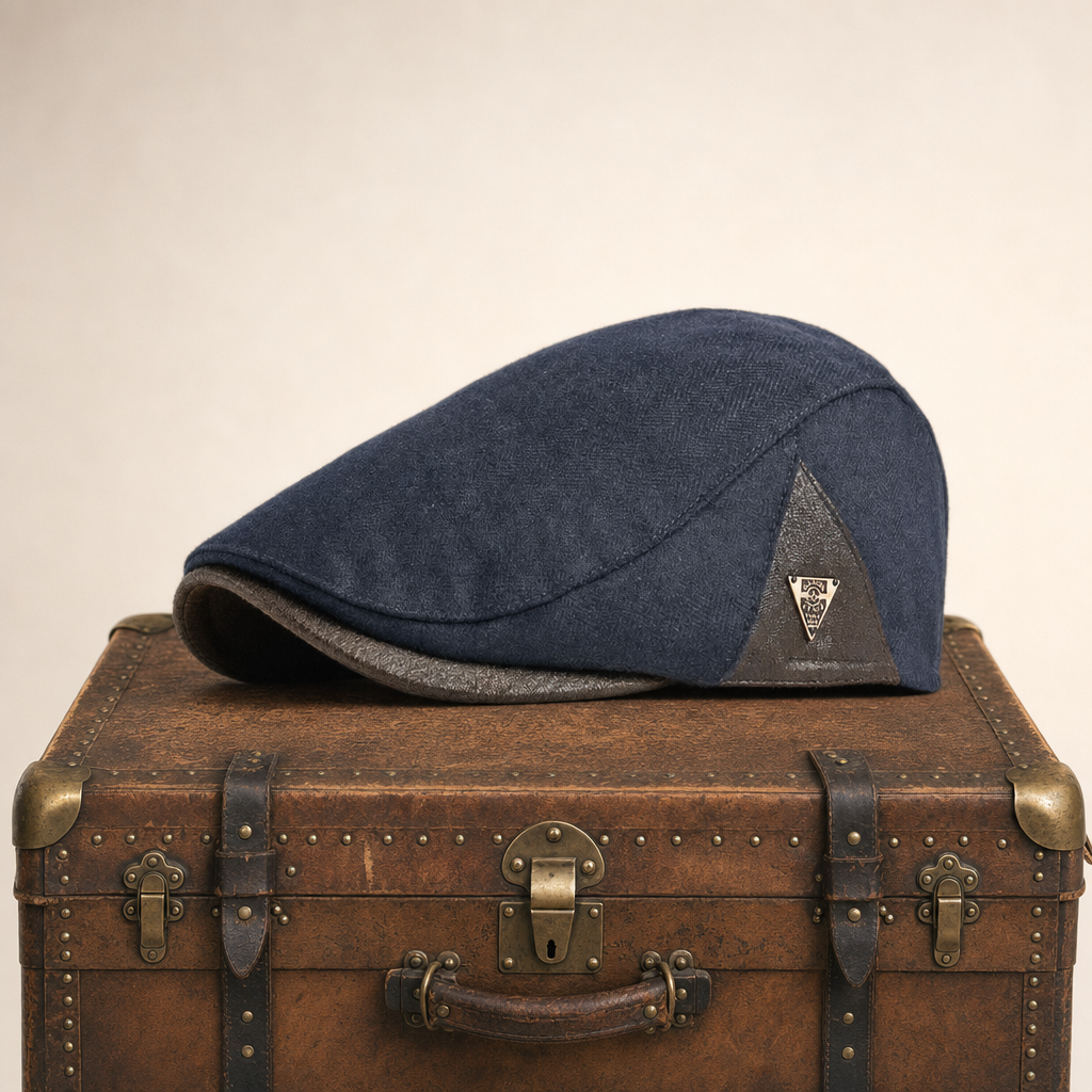 Flat cap in cotton — BOROUGHBRIDGE