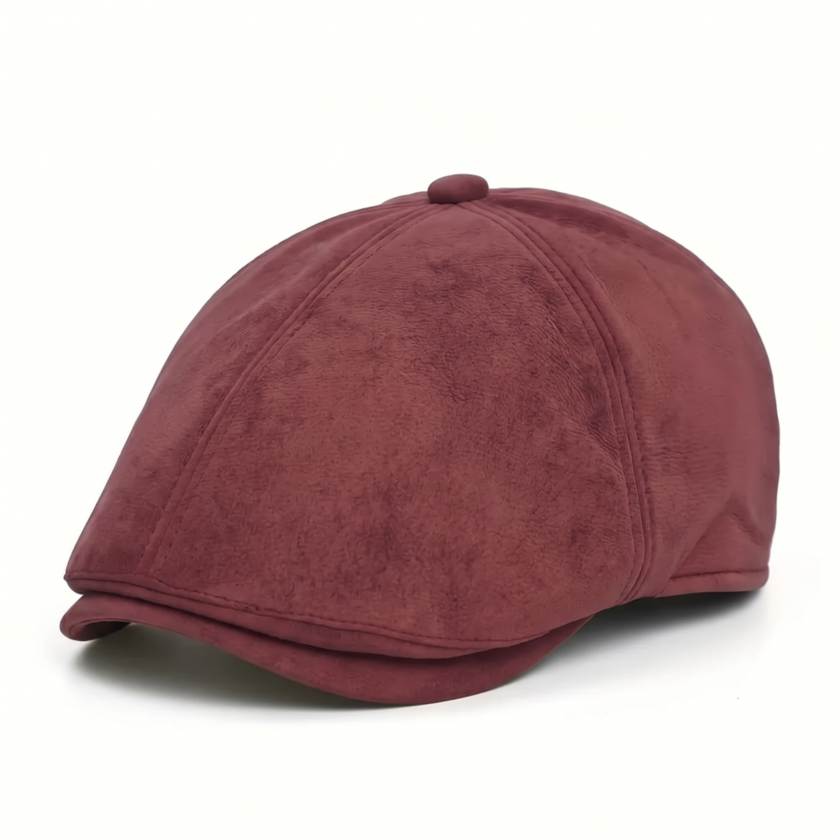 Newsboy cap in suede — EGREMONT