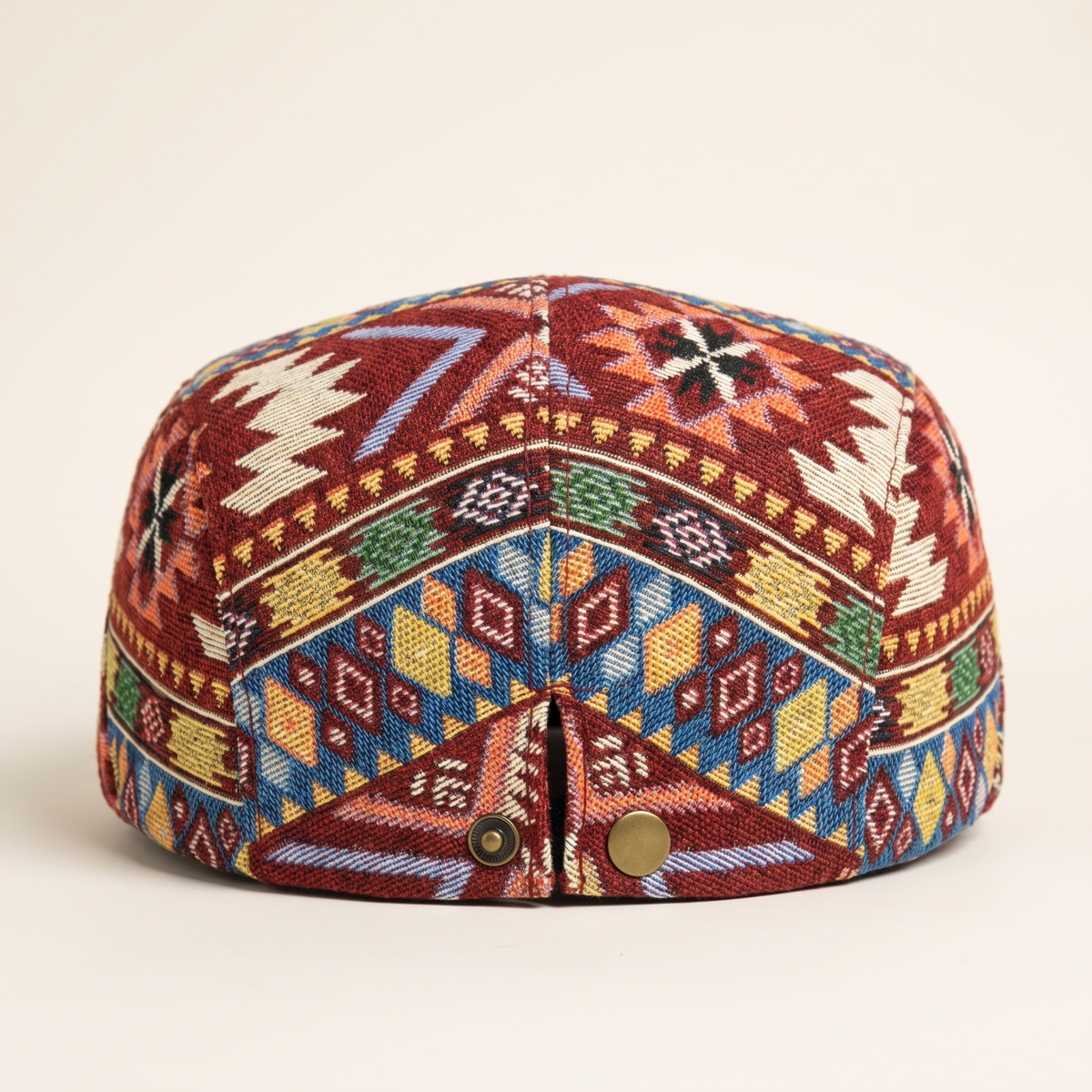 Check flat cap in cotton — ASHBOURNE