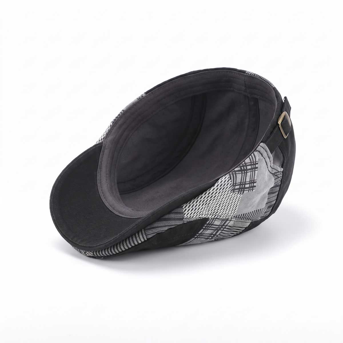 Patchwork flat cap in cotton — TENBY