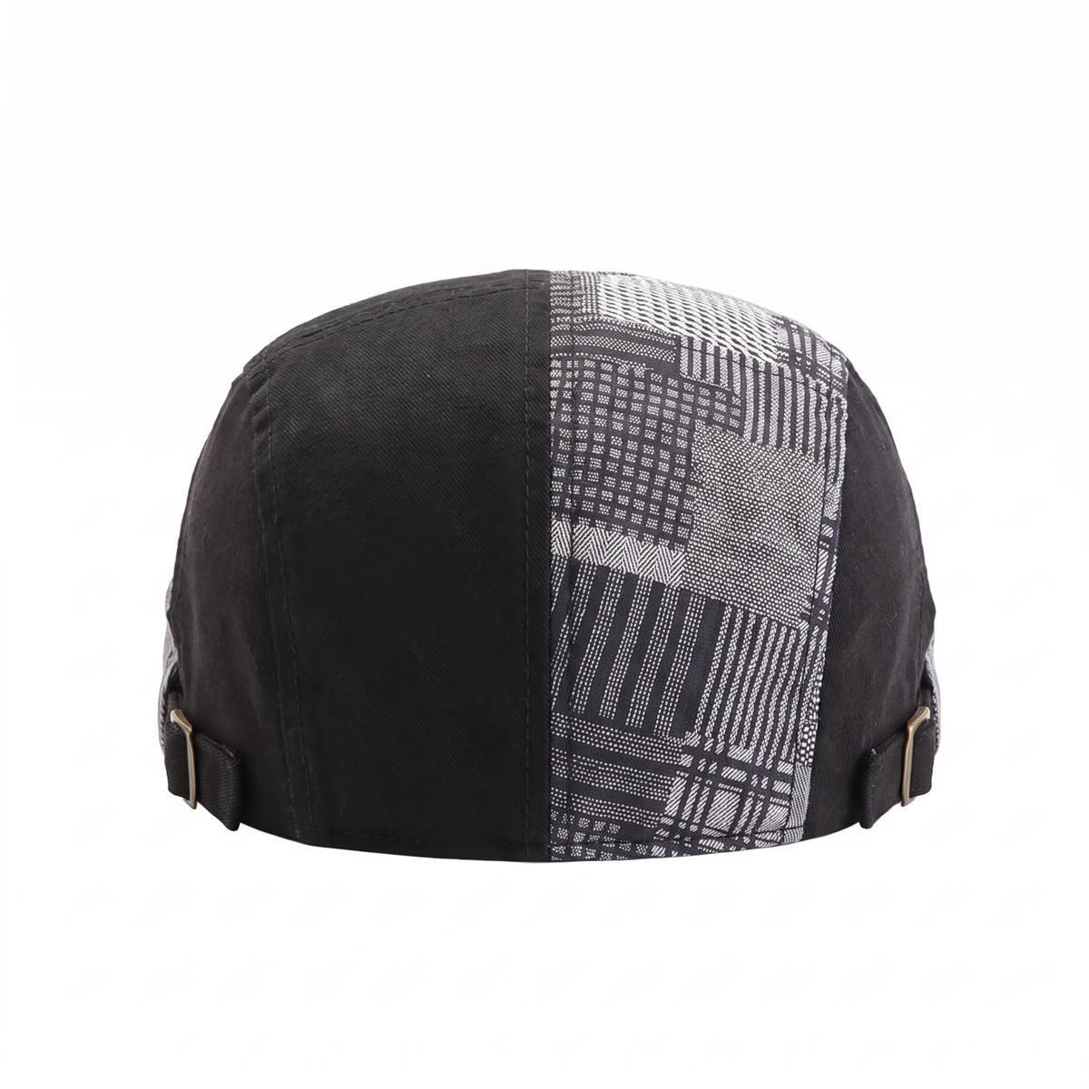 Patchwork flat cap in cotton — TENBY