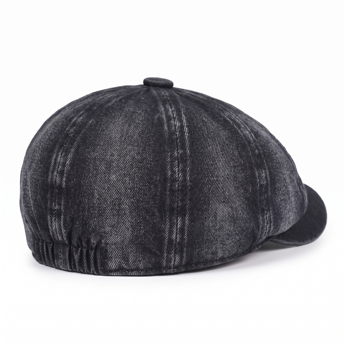 Newsboy cap in denim — MACHYNLLETH