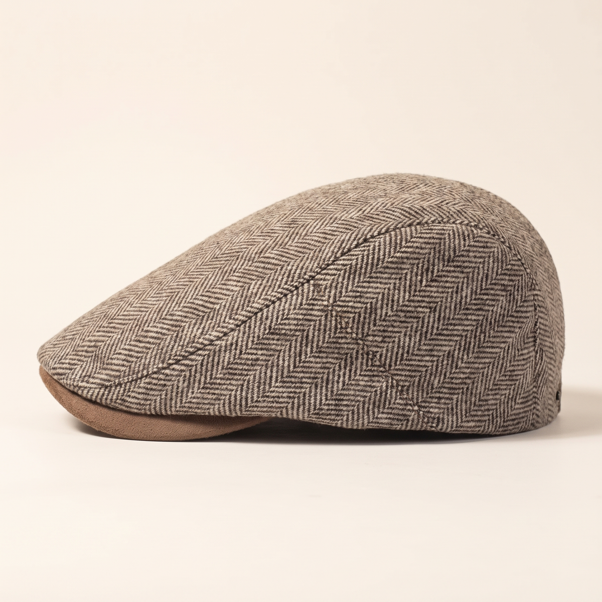 Herringbone ivy cap in wool — PICKERING