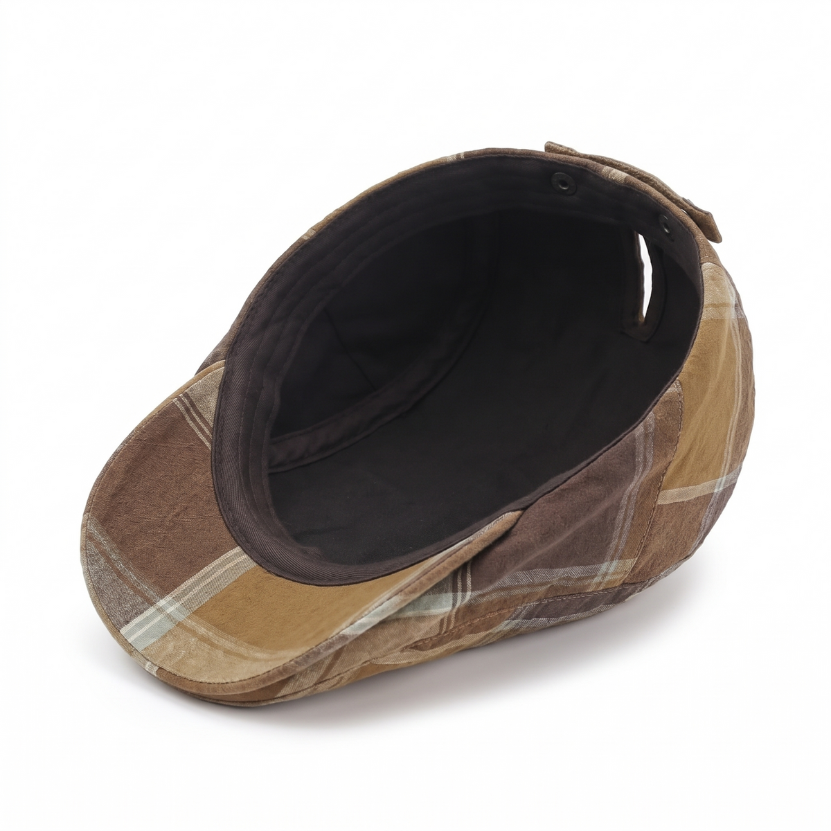 Check flat cap in cotton — LONGRIDGE