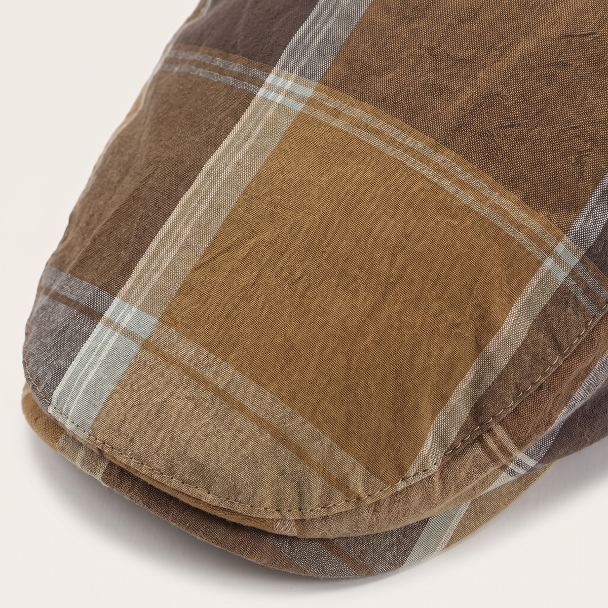 Check flat cap in cotton — LONGRIDGE