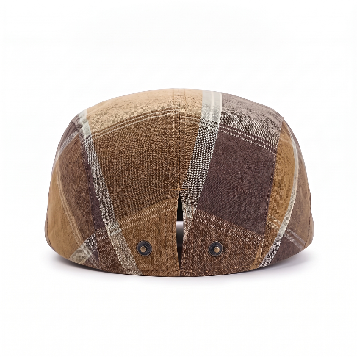 Check flat cap in cotton — LONGRIDGE