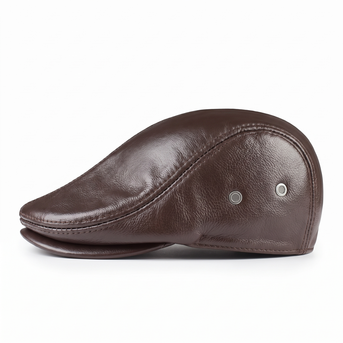 Ivy cap in leather — EVESHAM