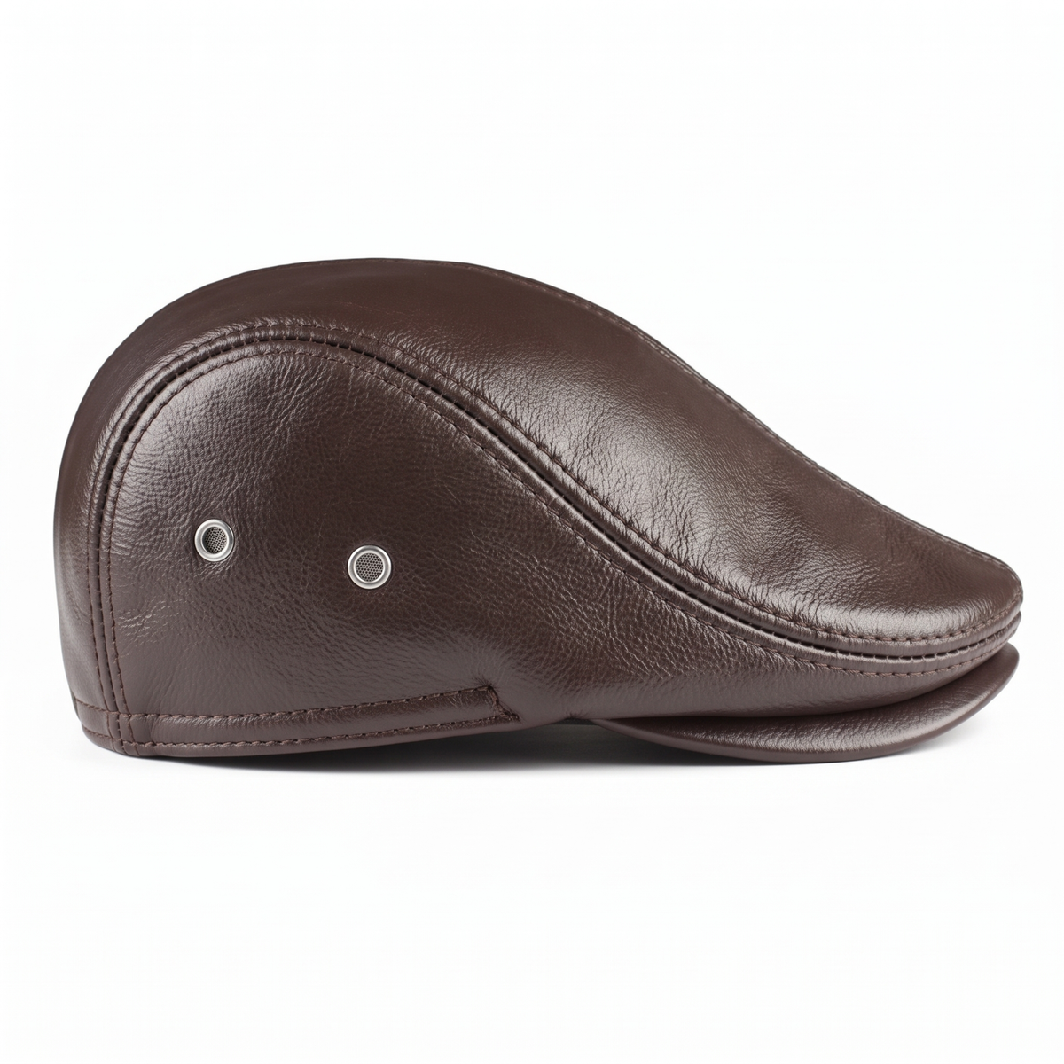 Ivy cap in leather — EVESHAM