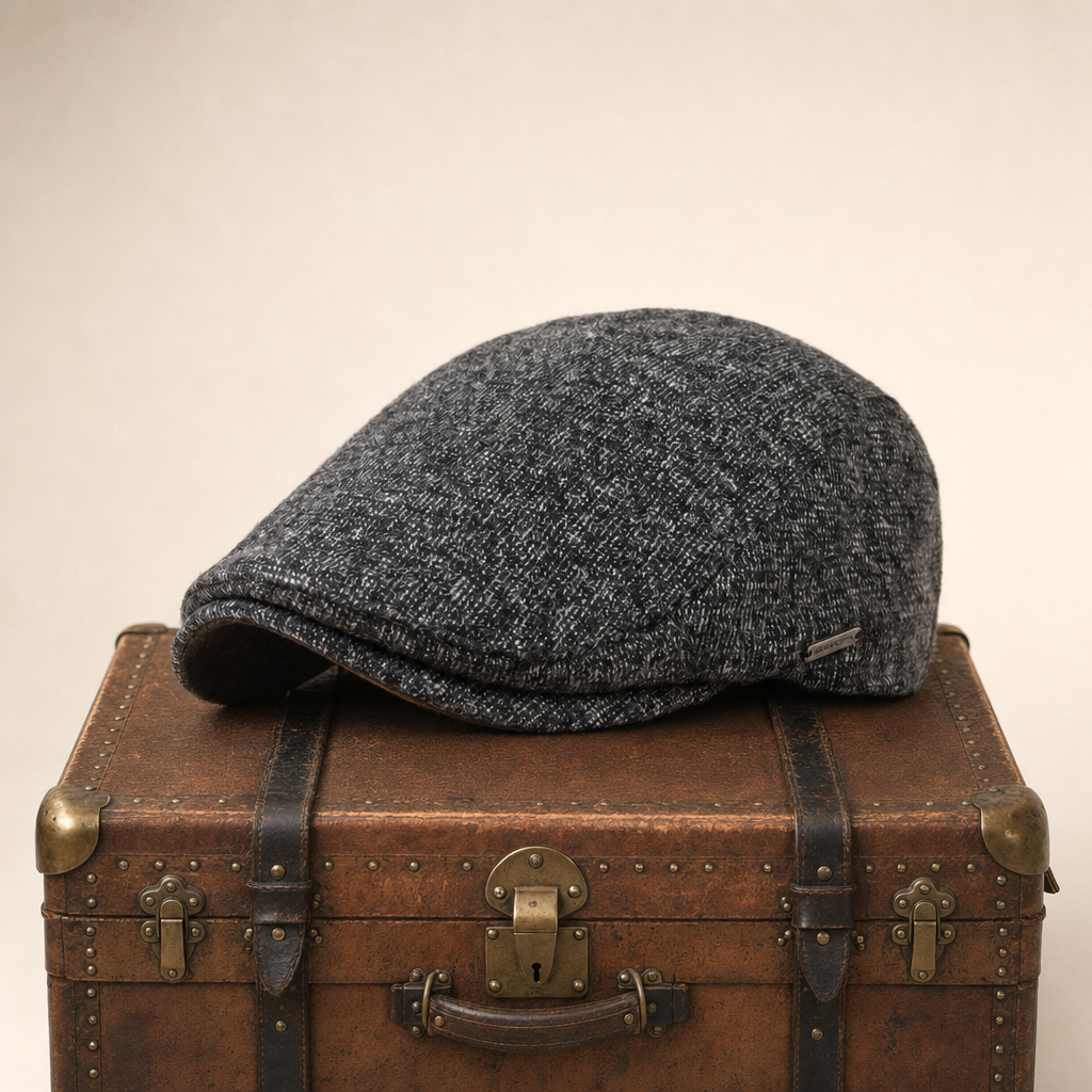Flat cap in wool — BRUTON